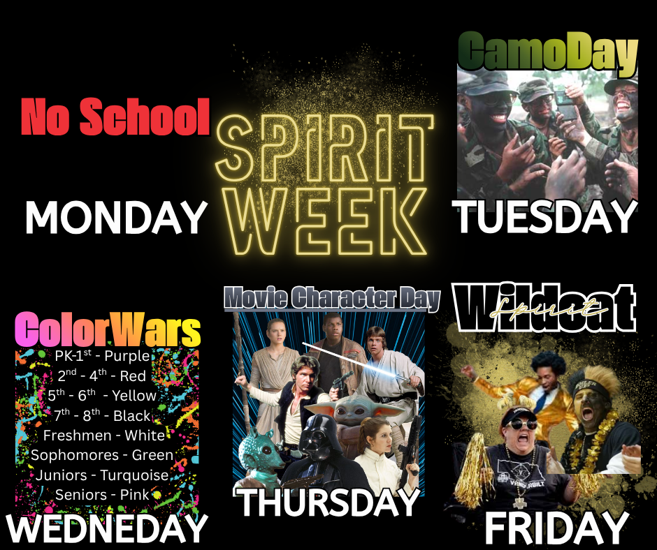 Homecoming week dress up themes