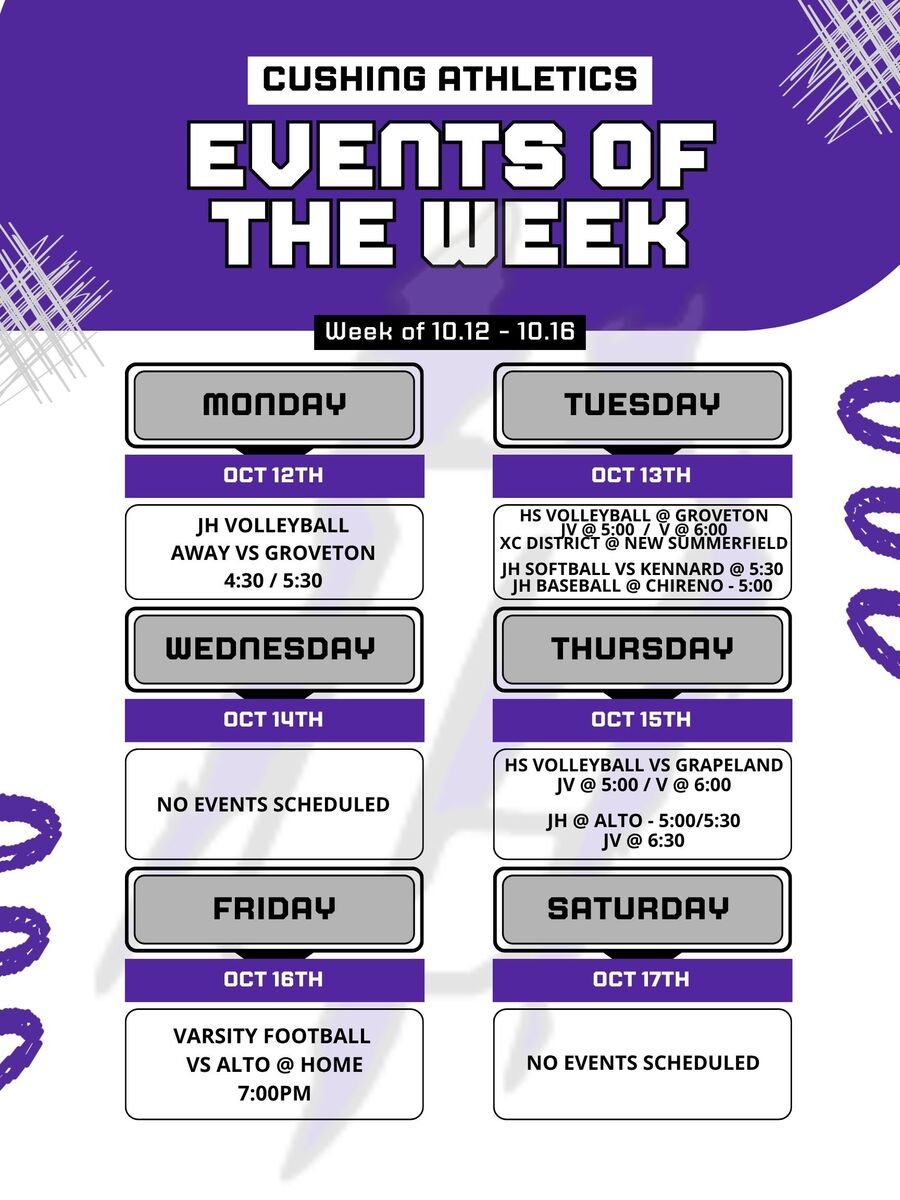 Events of the Week 10.12 - 10.17