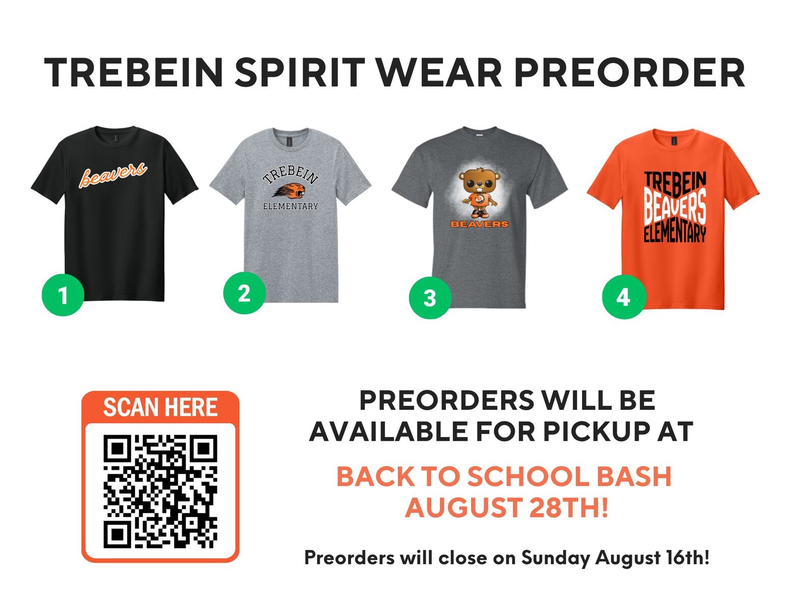 New Trebein Spirit Wear 