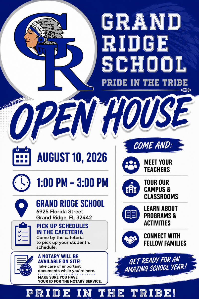 Open House Date for 2026-27 School Year