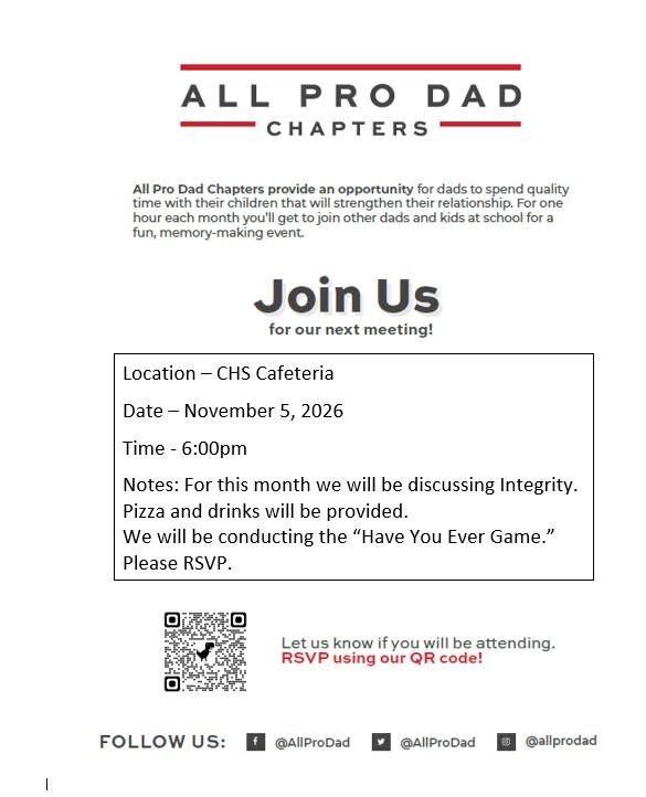 November All Pro Dad Meeting 