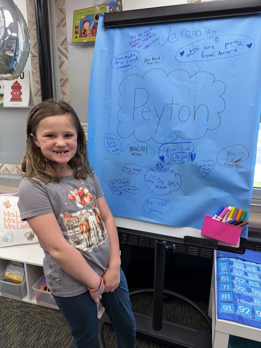 Yesterday was all about Peyton! We loved celebrating you in 2nd Grade!