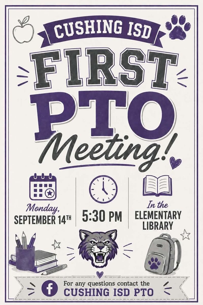 First PTO meeting NEXT Monday!