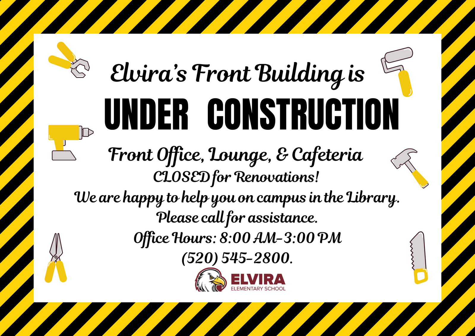 We are back and under construction!