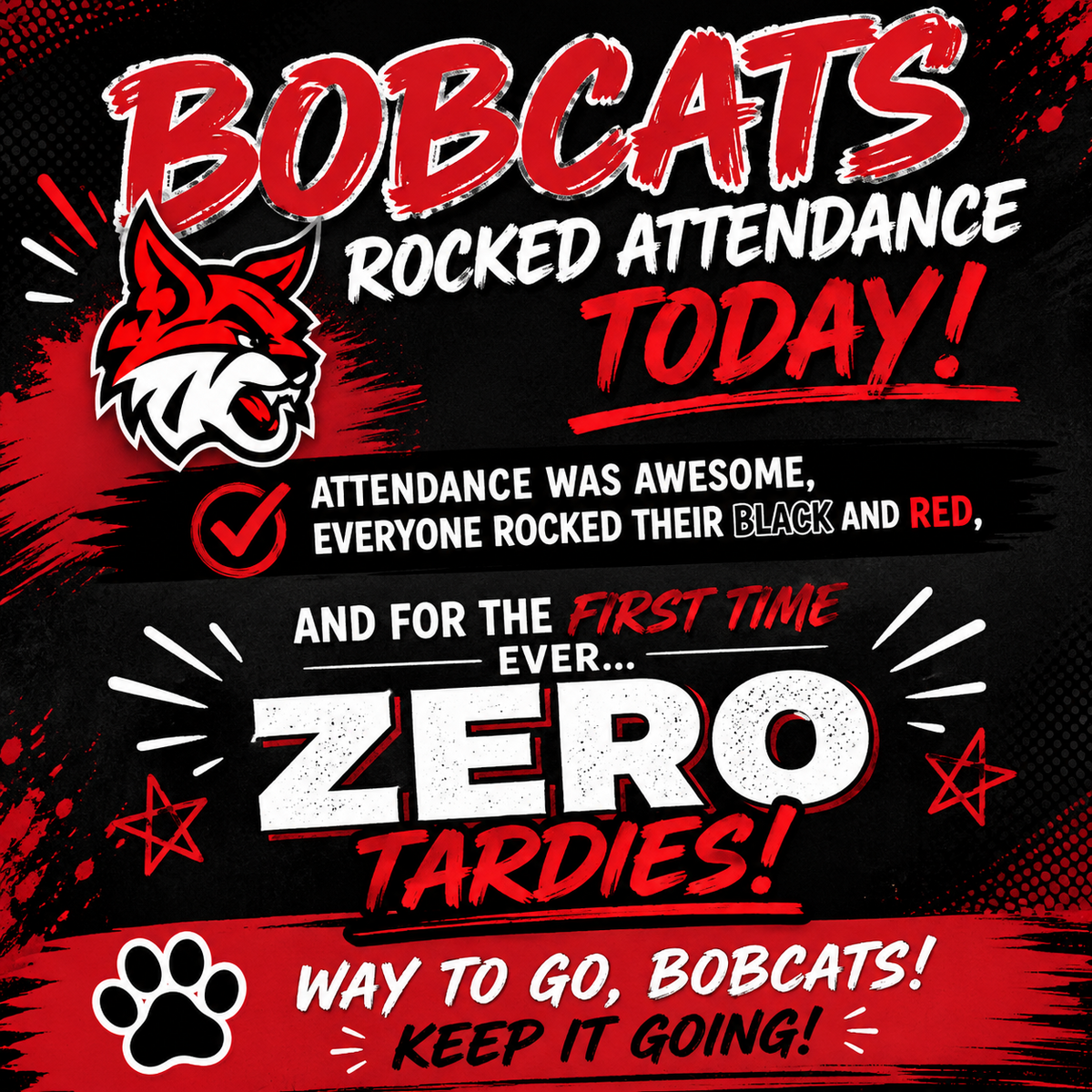 So incredibly proud of you Bobcats!