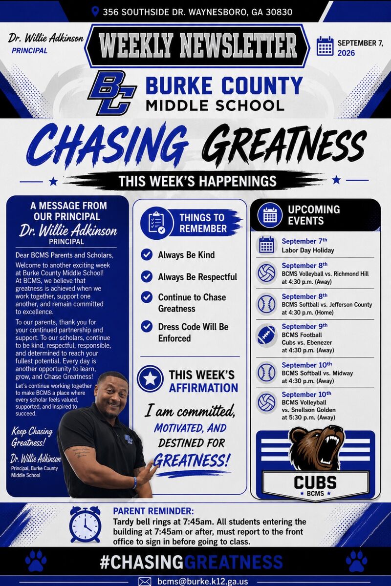 BCMS Weekly Newsletter-9/7/26