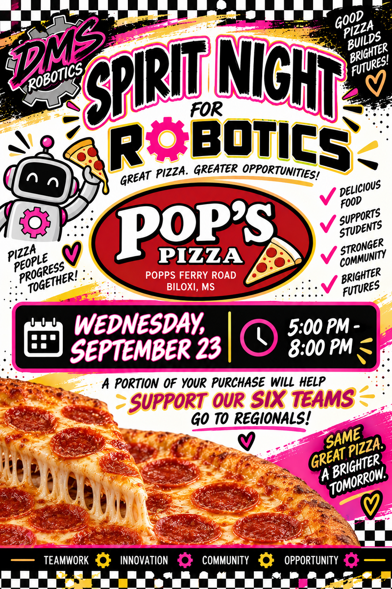 Robotics Spirit Night tonight! 🤖