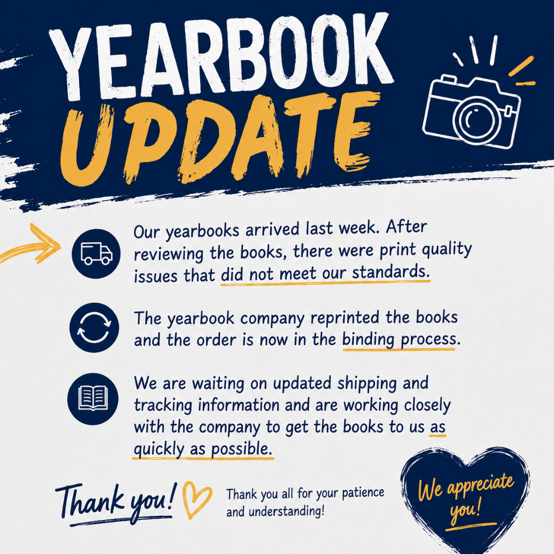 📘🐺 YEARBOOK UPDATE 🐺📘