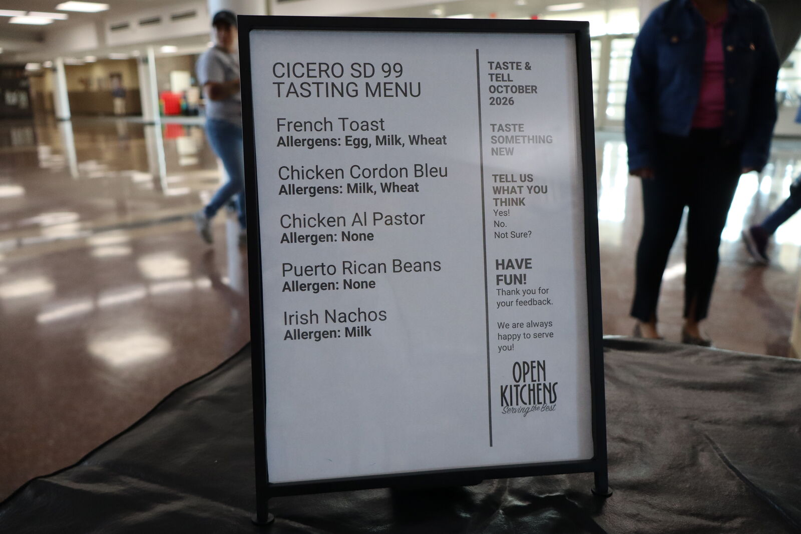 FOCUS GROUPS FOR FOOD SERVICES: D99 STUDENTS SELECTED FOR SCHOOL MEALS TASTE TESTING 🍽️