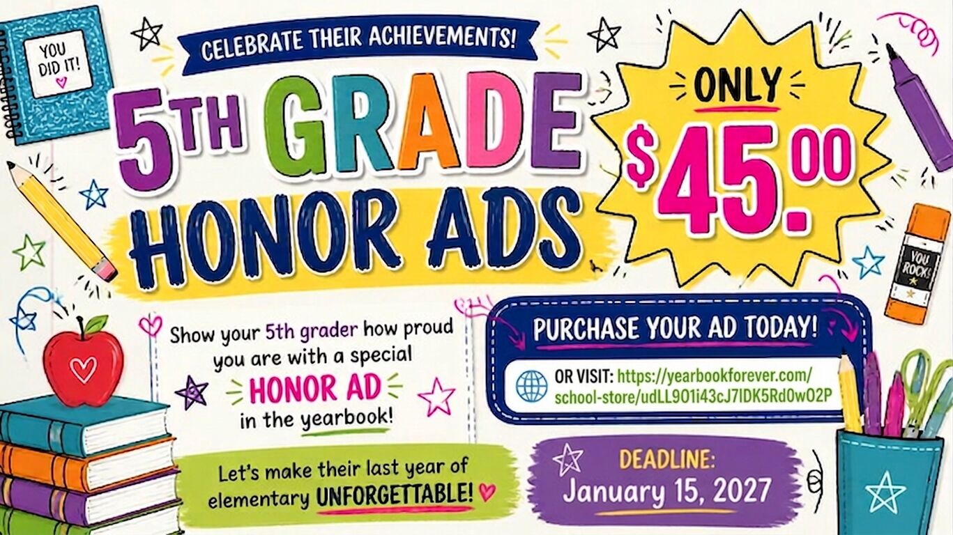 5th Grade Honor Ads