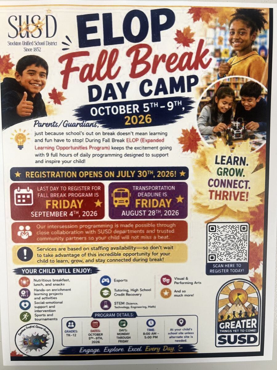 ELOP Fall break camp