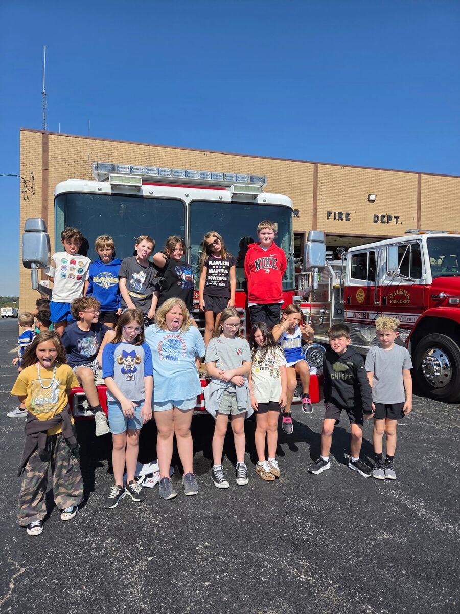 Mrs. Asbill's class at the fire station!