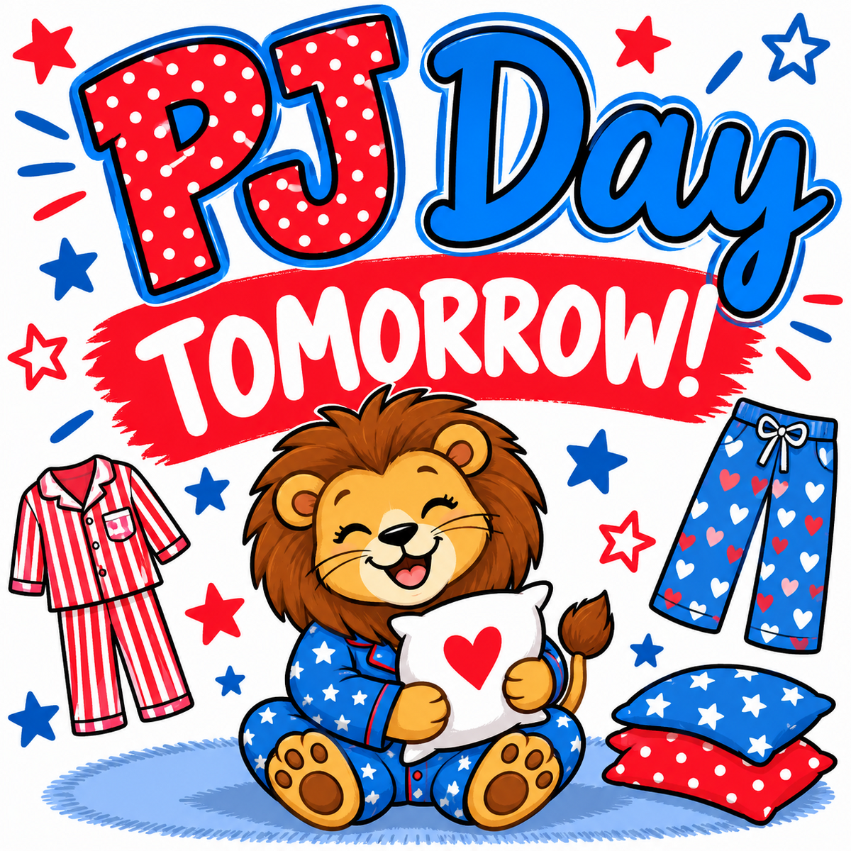 PJ Day tomorrow 