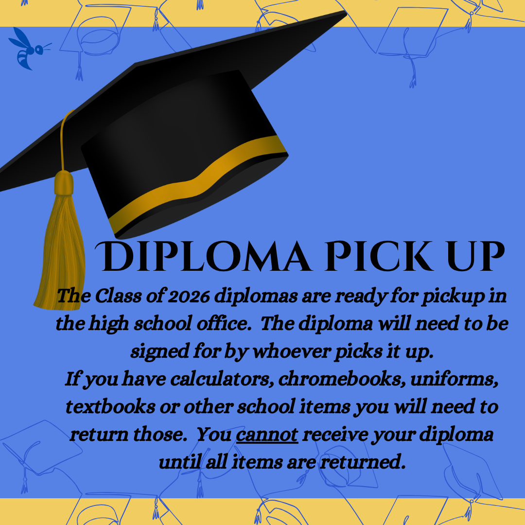 Diplomas are ready for you!!