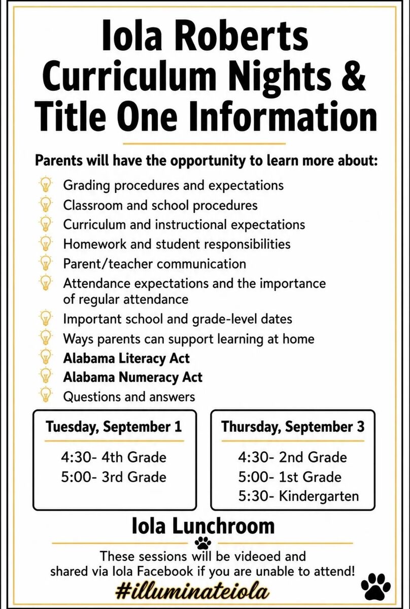 Curriculum Night-Title Night