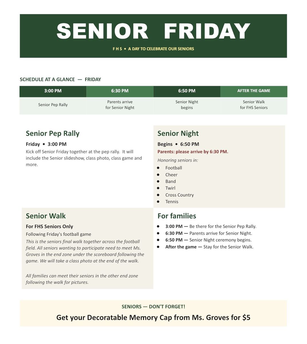 Senior Friday