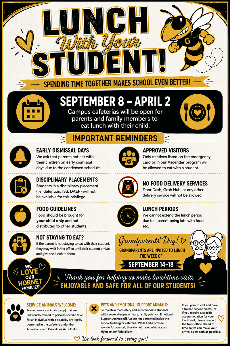 Lunch With Your Student is BACK!