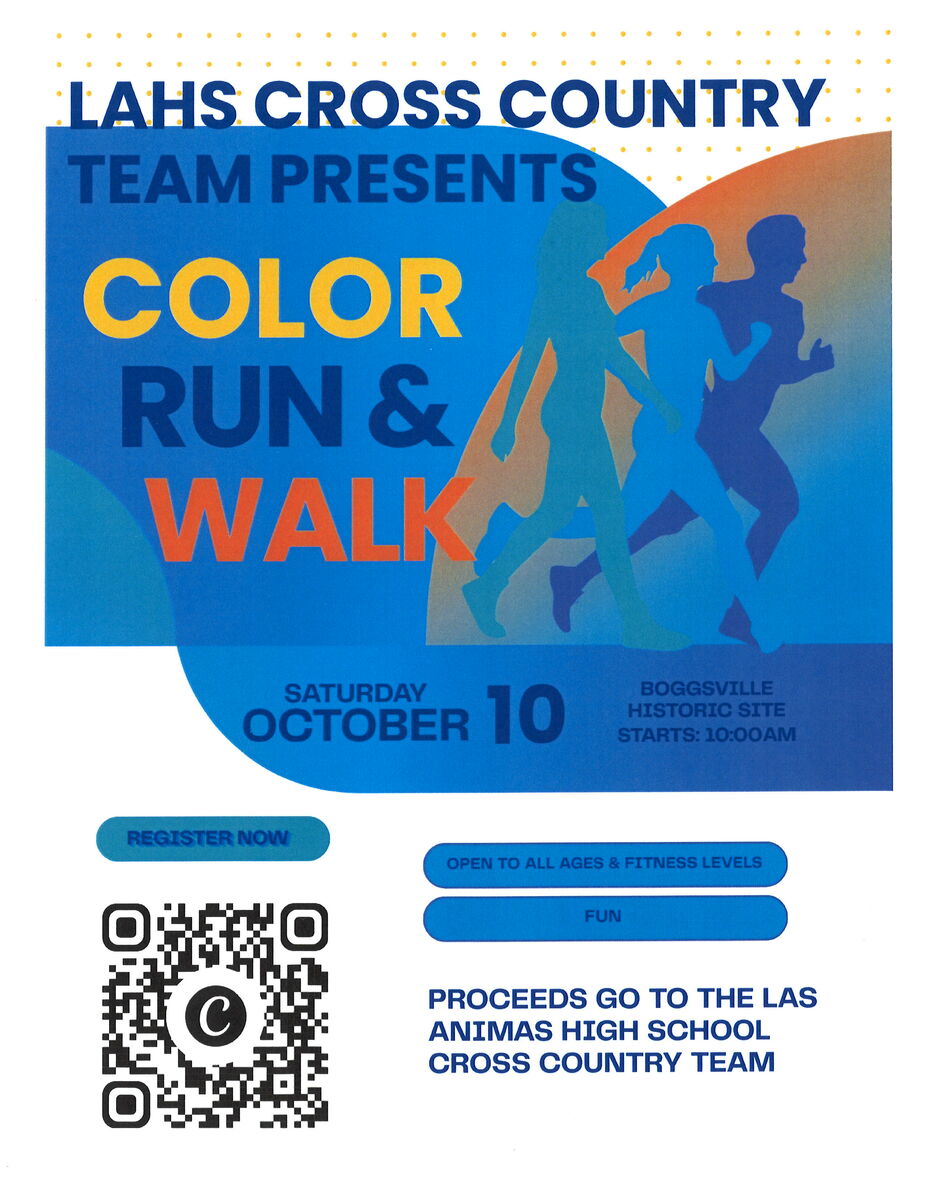 Las Animas High School Cross Country Color Run & Walk! 