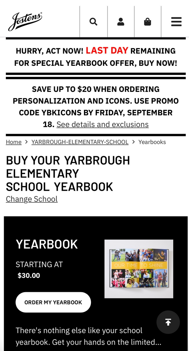 DON’T FORGET TO ORDER YOUR YEARBOOK!