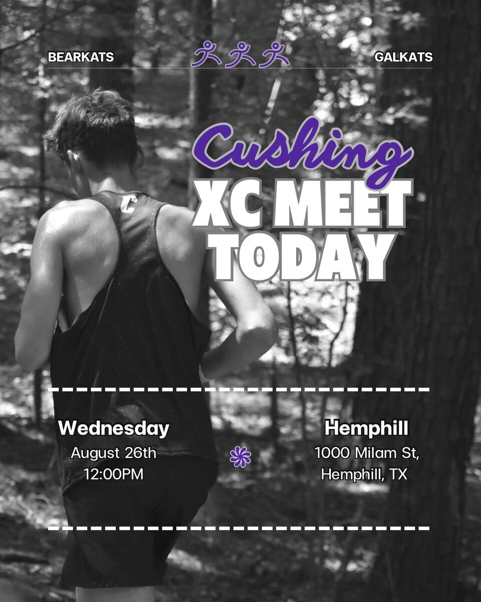 CROSS COUNTRY MEET TODAY! 