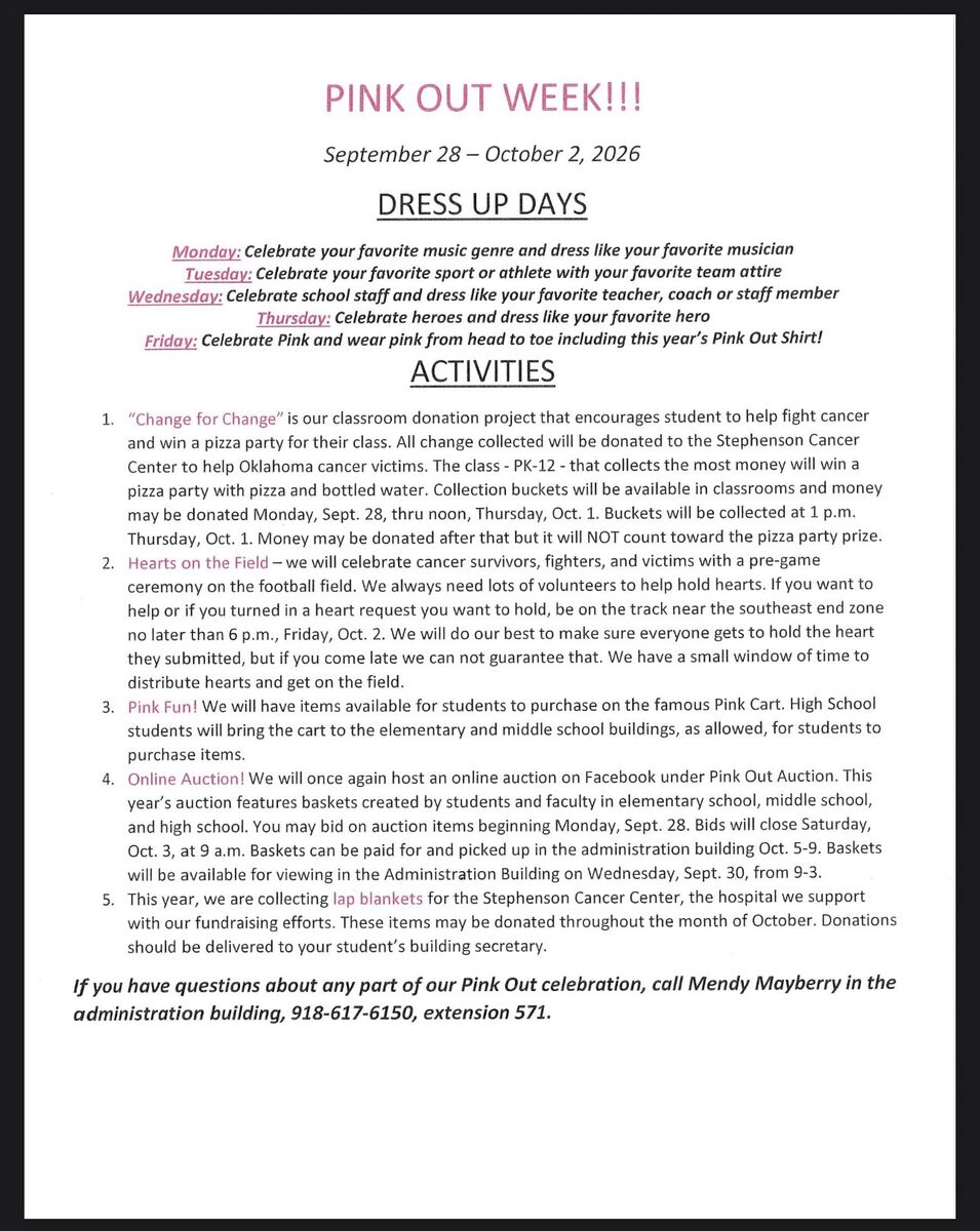Pink Out Monday! 
