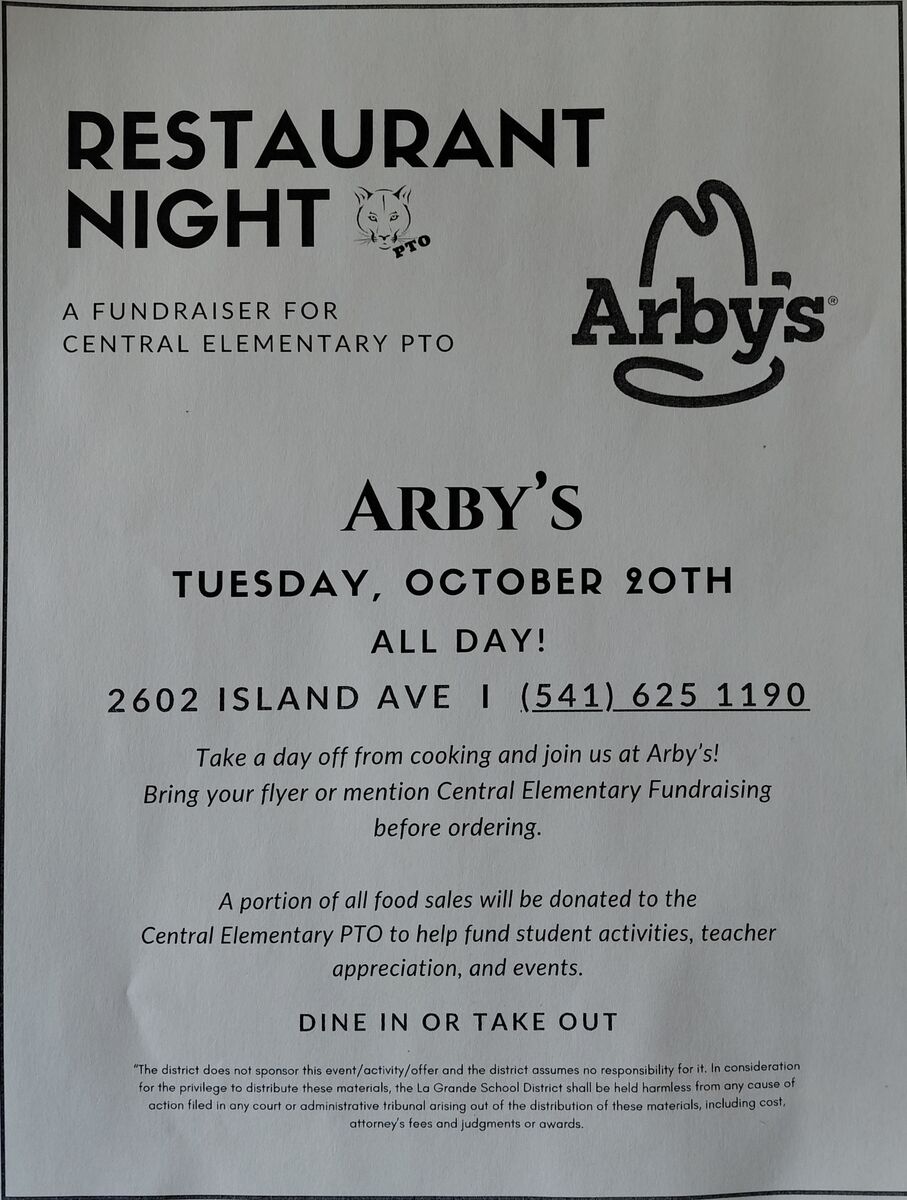Arby's PTO Fundraiser