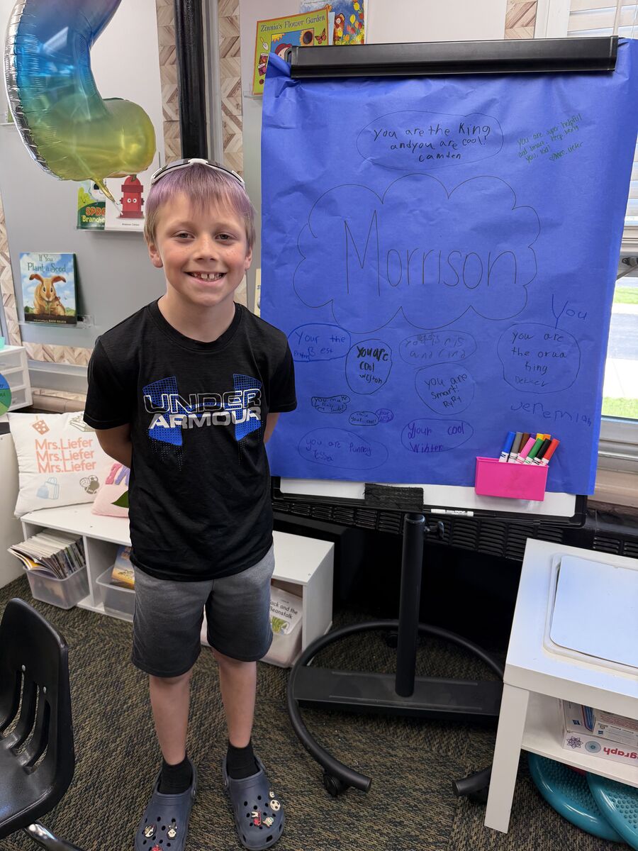 Yesterday was all about Morrison! We had the best time celebrating you in 2nd Grade!
