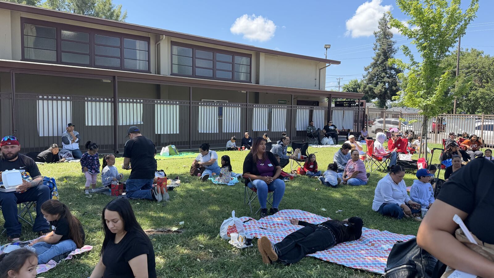 Lunch on the lawn 