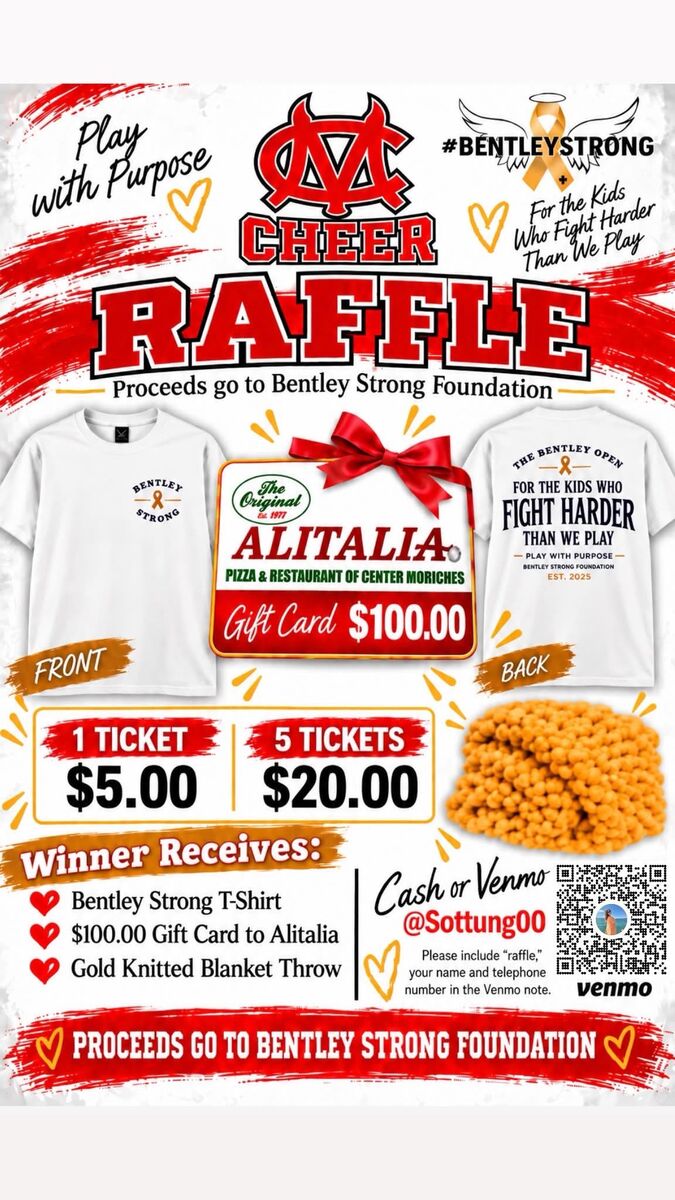 Cheer Raffle - Bentley Strong Foundation