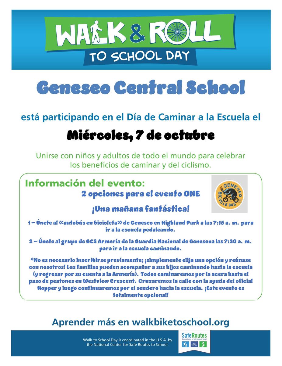 Walk & Bike to School Day