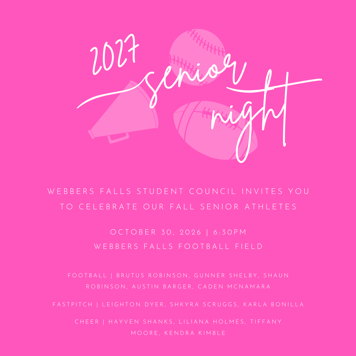 SR Night & Pink Out