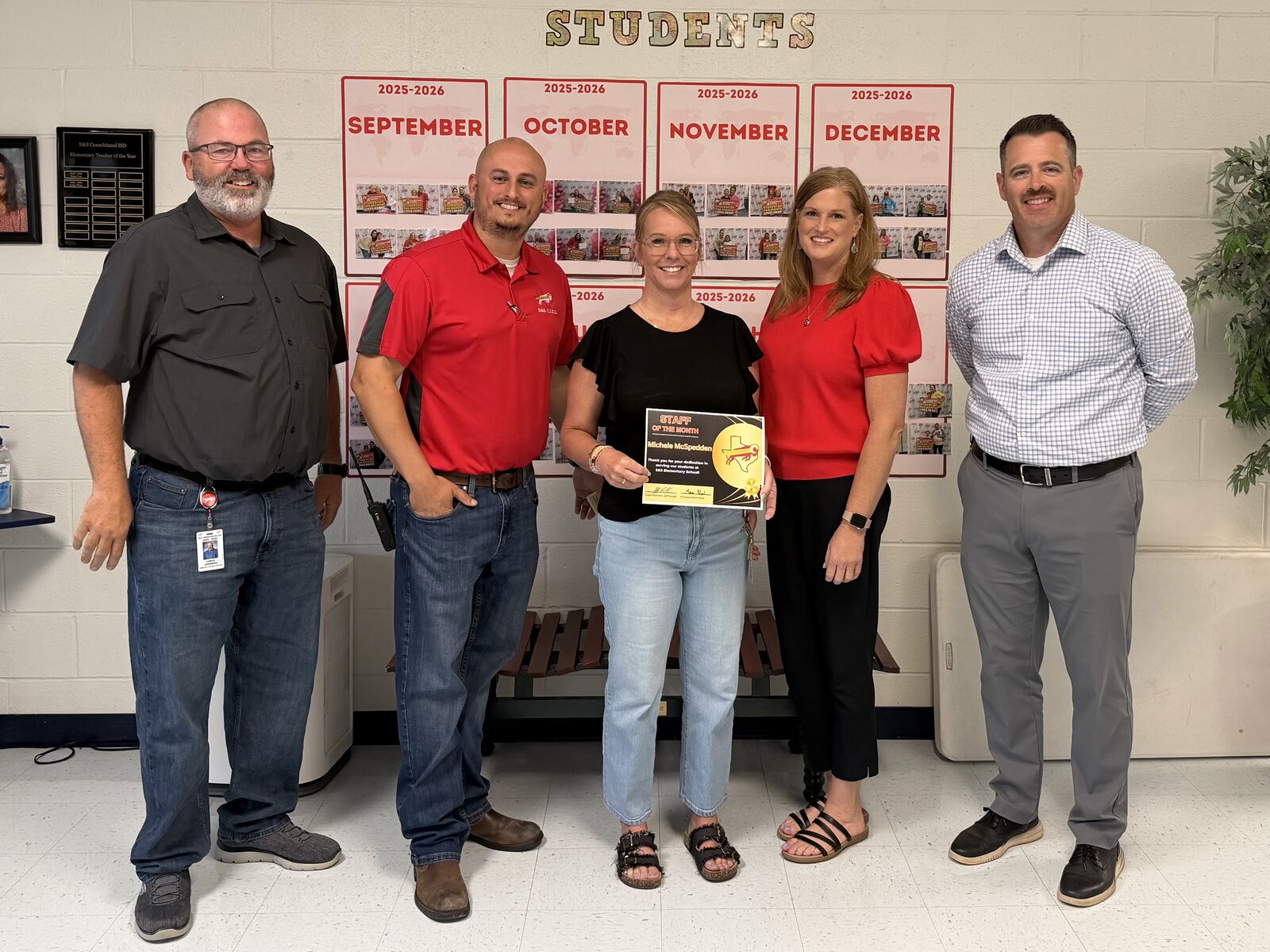 Elementary Co-Teachers & Staff of the Month of May  
