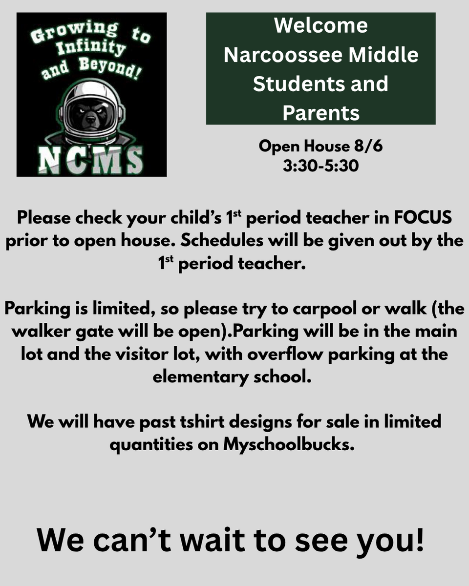 Open House Tomorrow