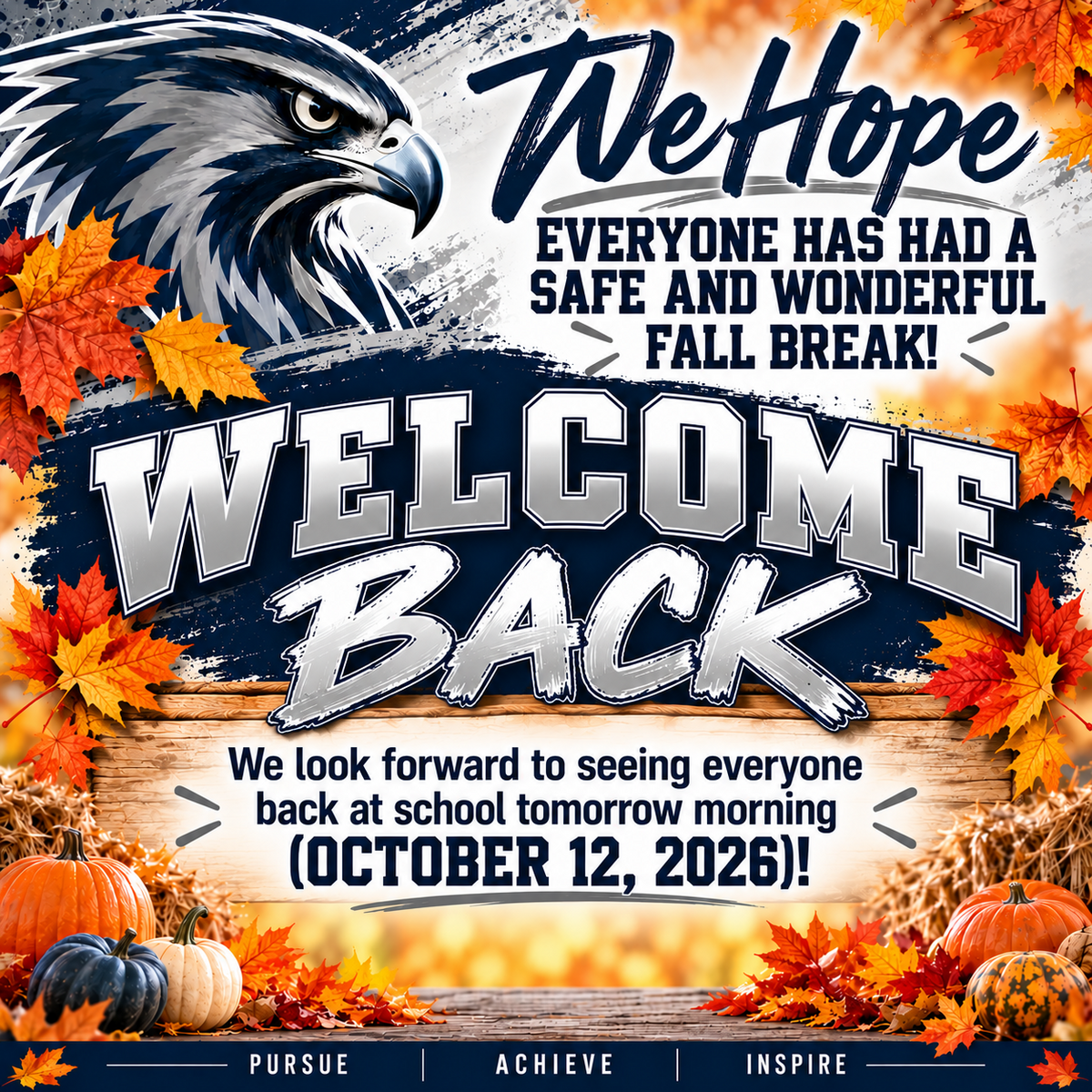 Welcome Back!