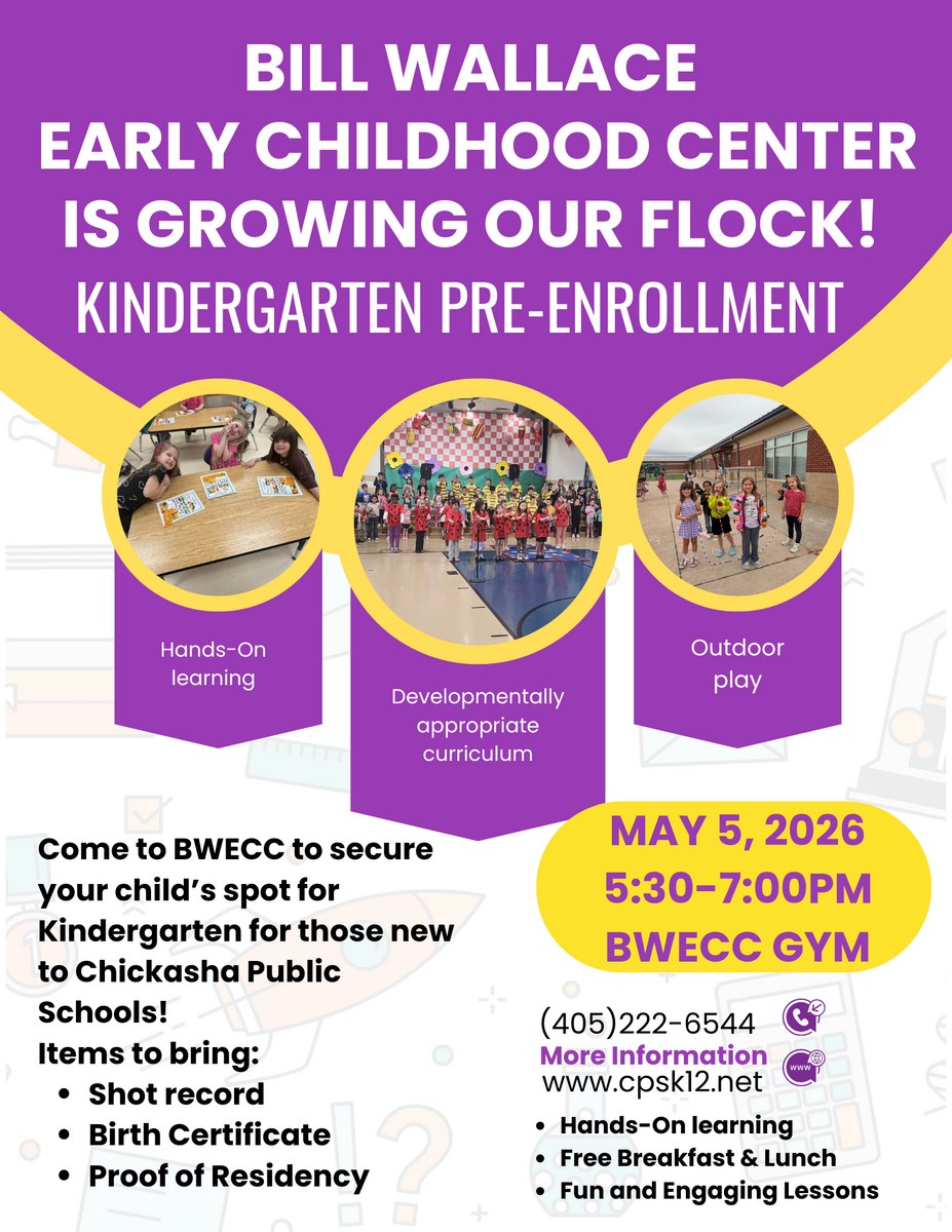 New To Chickasha Public Schools Kindergarten 