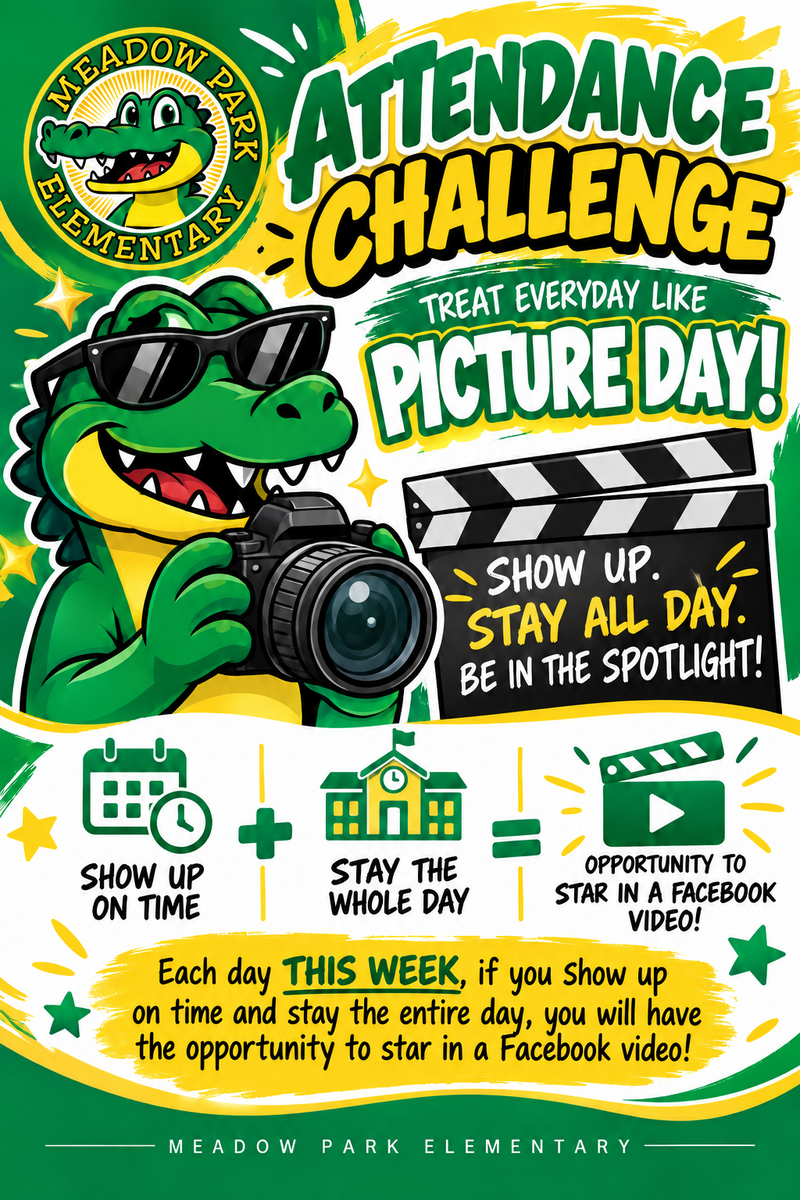 📸🐊 GATORS, IT’S TIME FOR OUR ATTENDANCE CHALLENGE! 🐊🎬