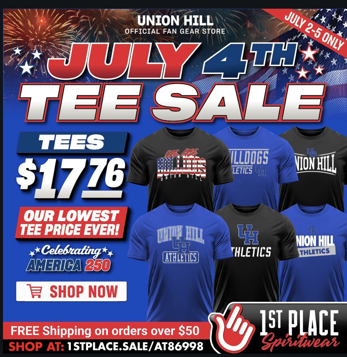 4th of July Spirit Sale