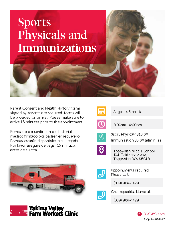 📅 Save the Date: Sports Physicals & Immunizations