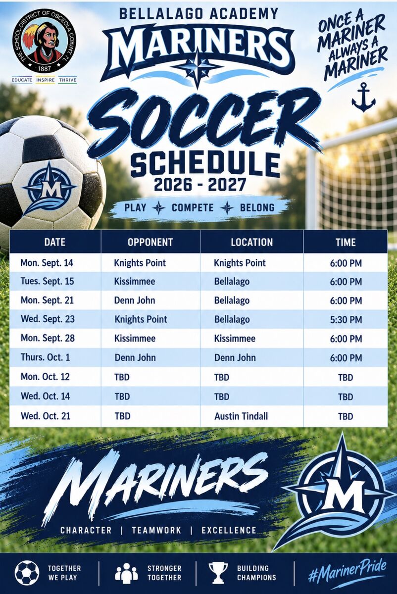 Cross Country & Soccer Schedules 