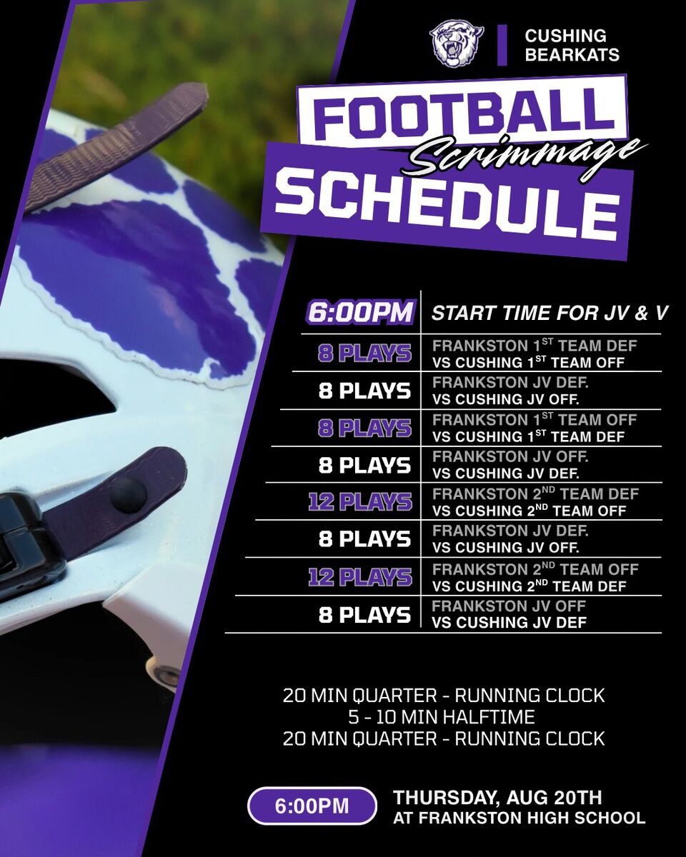 BEARKAT FOOTBALL SCRIMMAGE 8/20 