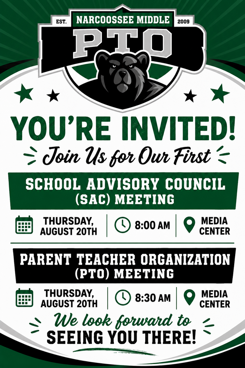 SAC and PTO Meetings