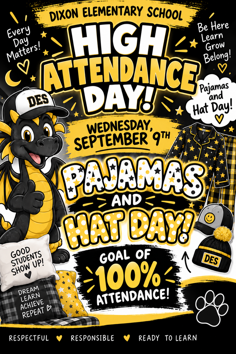 High Attendance Day tomorrow 