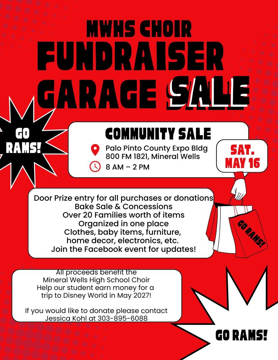 Support the MWHS Choir Community Garage Sale Fundraiser!