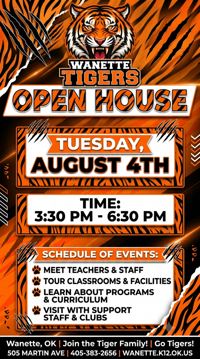 Open house August 4th 3:30-6:30pm!!
