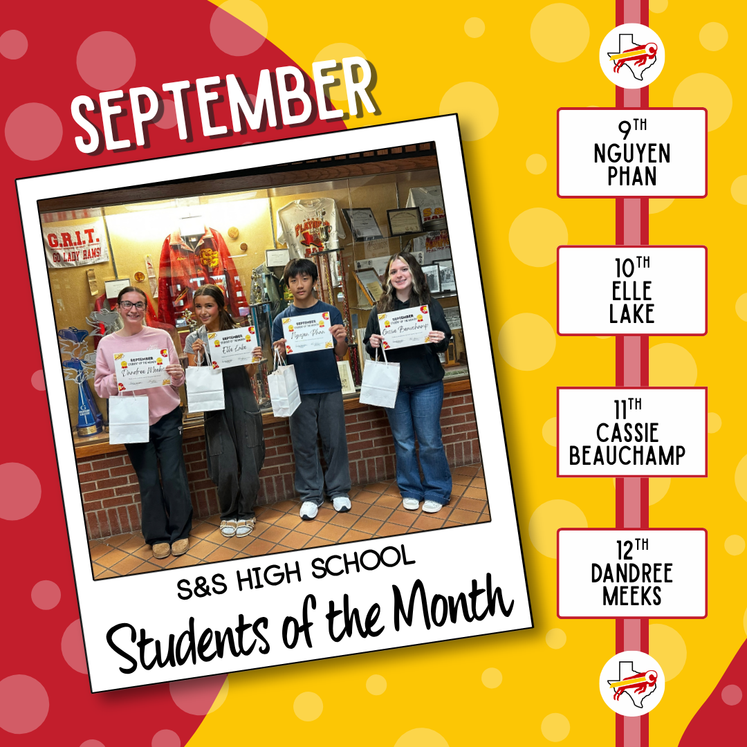September Students of the Month (HS)
