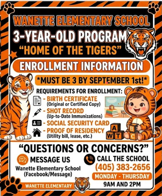We are excited to be having the 3-yr old program again this year!!