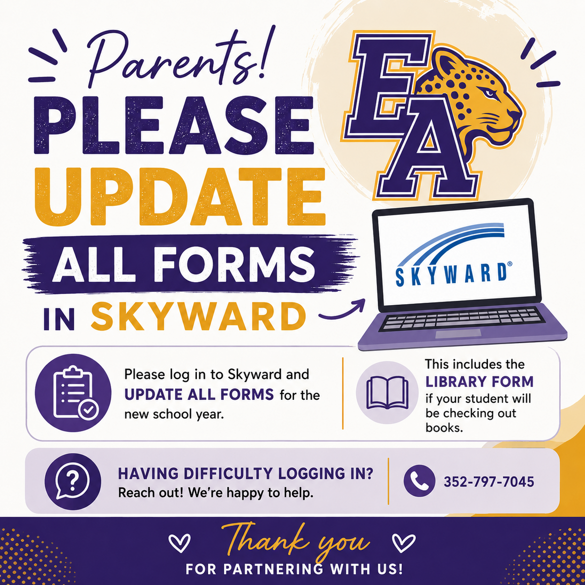 Update Forms in Skyward