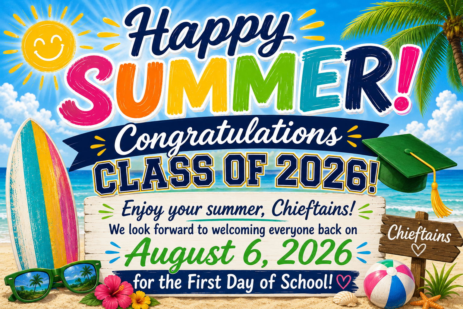 HAPPY SUMMER BREAK! 
