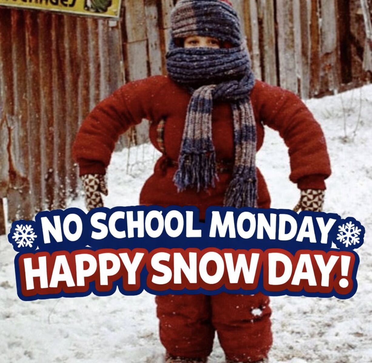 ❄️ No School on Monday! ❄️