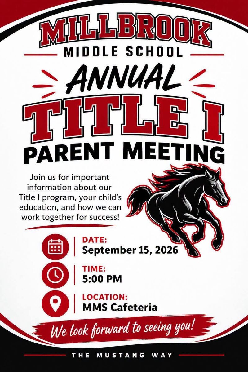 Title I Parent Meeting Today!